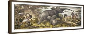 Elephant Hunt, 1815-null-Framed Giclee Print