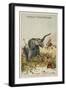 Elephant Hunt, India-null-Framed Giclee Print
