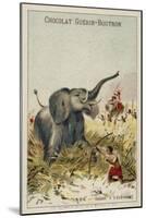 Elephant Hunt, India-null-Mounted Giclee Print