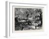 Elephant Hunting in Ceylon: Shooting Spare Elephants Through the Corral-null-Framed Giclee Print