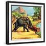 Elephant. Illustration from Elephant Bill by Liuet. Col. J. H. Williams-English School-Framed Giclee Print