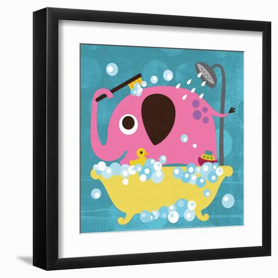 Elephant in Bathtub-Nancy Lee-Framed Art Print