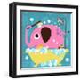 Elephant in Bathtub-Nancy Lee-Framed Art Print