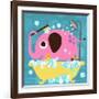 Elephant in Bathtub-Nancy Lee-Framed Art Print