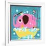 Elephant in Bathtub-Nancy Lee-Framed Art Print