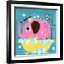 Elephant in Bathtub-Nancy Lee-Framed Art Print