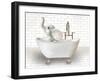 Elephant In Bathtub-Matthew Piotrowicz-Framed Art Print