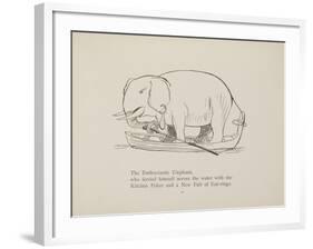 Elephant in Row Boat From a Collection Of Poems and Songs by Edward Lear-Edward Lear-Framed Giclee Print