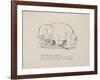 Elephant in Row Boat From a Collection Of Poems and Songs by Edward Lear-Edward Lear-Framed Giclee Print