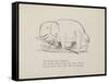 Elephant in Row Boat From a Collection Of Poems and Songs by Edward Lear-Edward Lear-Framed Stretched Canvas