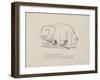 Elephant in Row Boat From a Collection Of Poems and Songs by Edward Lear-Edward Lear-Framed Giclee Print