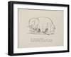 Elephant in Row Boat From a Collection Of Poems and Songs by Edward Lear-Edward Lear-Framed Giclee Print