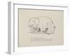 Elephant in Row Boat From a Collection Of Poems and Songs by Edward Lear-Edward Lear-Framed Giclee Print