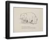 Elephant in Row Boat From a Collection Of Poems and Songs by Edward Lear-Edward Lear-Framed Giclee Print