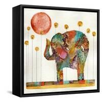 Elephant in Sunflower Field-Wyanne-Framed Stretched Canvas