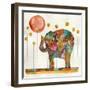 Elephant in Sunflower Field-Wyanne-Framed Giclee Print