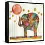 Elephant in Sunflower Field-Wyanne-Framed Stretched Canvas