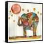 Elephant in Sunflower Field-Wyanne-Framed Stretched Canvas