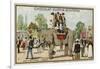 Elephant, Jardin D'Acclimation, Paris-null-Framed Giclee Print