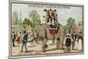 Elephant, Jardin D'Acclimation, Paris-null-Mounted Giclee Print