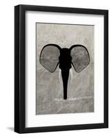 Elephant - Jethro Wilson Contemporary Wildlife Print-Jethro Wilson-Framed Art Print