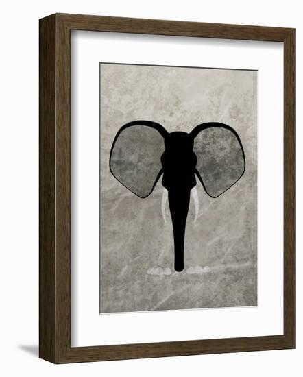 Elephant - Jethro Wilson Contemporary Wildlife Print-Jethro Wilson-Framed Art Print