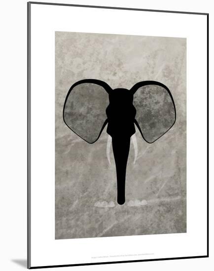 Elephant - Jethro Wilson Contemporary Wildlife Print-Jethro Wilson-Mounted Art Print