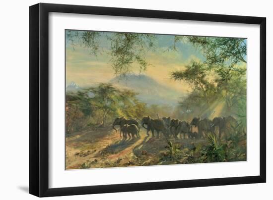 Elephant, Kilimanjaro, 1995-Tim Scott Bolton-Framed Giclee Print