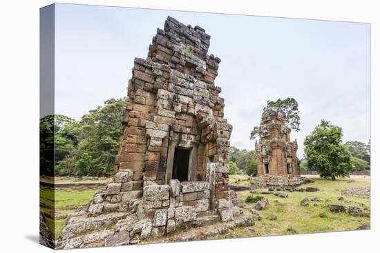 Elephant King Terrace in Angkor Thom-Michael Nolan-Stretched Canvas
