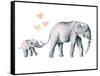 Elephant Love-Katrina Pete-Framed Stretched Canvas