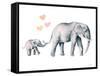 Elephant Love-Katrina Pete-Framed Stretched Canvas