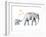 Elephant Love-Katrina Pete-Framed Art Print