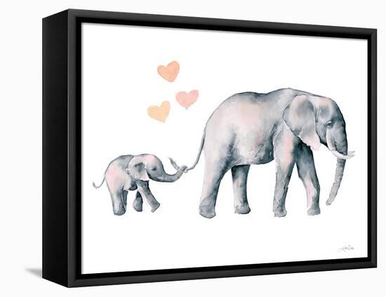 Elephant Love-Katrina Pete-Framed Stretched Canvas