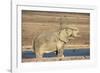 Elephant (Loxodonta Africana) Mudbathing, Etosha National Park, Namibia, Africa-Ann and Steve Toon-Framed Photographic Print