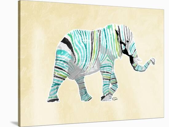 Elephant Multi-OnRei-Stretched Canvas