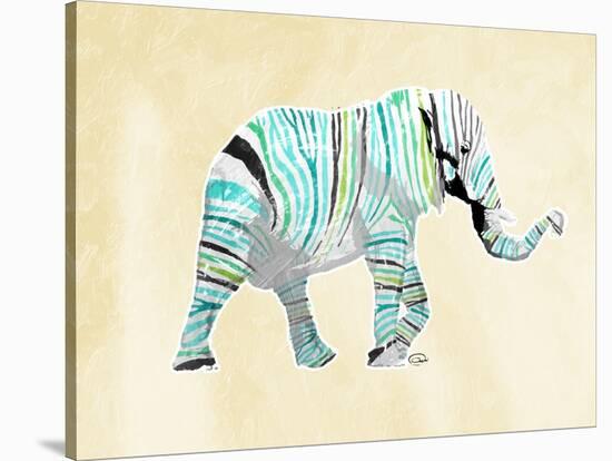 Elephant Multi-OnRei-Stretched Canvas