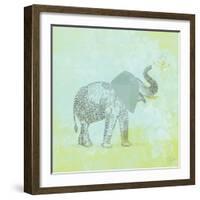 Elephant Never Forgets-Dominique Vari-Framed Art Print