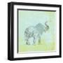 Elephant Never Forgets-Dominique Vari-Framed Art Print