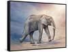 Elephant On A Tightrope-egal-Framed Stretched Canvas