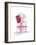 Elephant on Big Present-MAKIKO-Framed Giclee Print