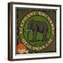 Elephant Orchards Brand - Redlands, California - Citrus Crate Label-Lantern Press-Framed Art Print