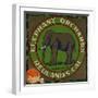 Elephant Orchards Brand - Redlands, California - Citrus Crate Label-Lantern Press-Framed Art Print