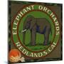 Elephant Orchards Brand - Redlands, California - Citrus Crate Label-Lantern Press-Mounted Art Print