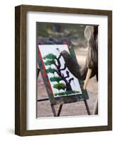 Elephant Painting, Chiang Mai, Thailand, Southeast Asia-Porteous Rod-Framed Photographic Print