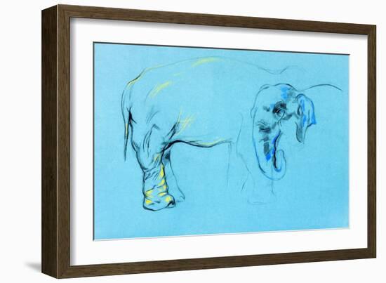 Elephant Painting-Boyan Dimitrov-Framed Premium Giclee Print