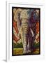 Elephant - Paper Mosaic-Lantern Press-Framed Art Print