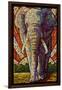 Elephant - Paper Mosaic-Lantern Press-Framed Premium Giclee Print
