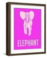 Elephant Pink-NaxArt-Framed Art Print