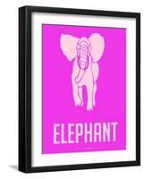 Elephant Pink-NaxArt-Framed Art Print