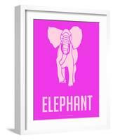 Elephant Pink-NaxArt-Framed Art Print